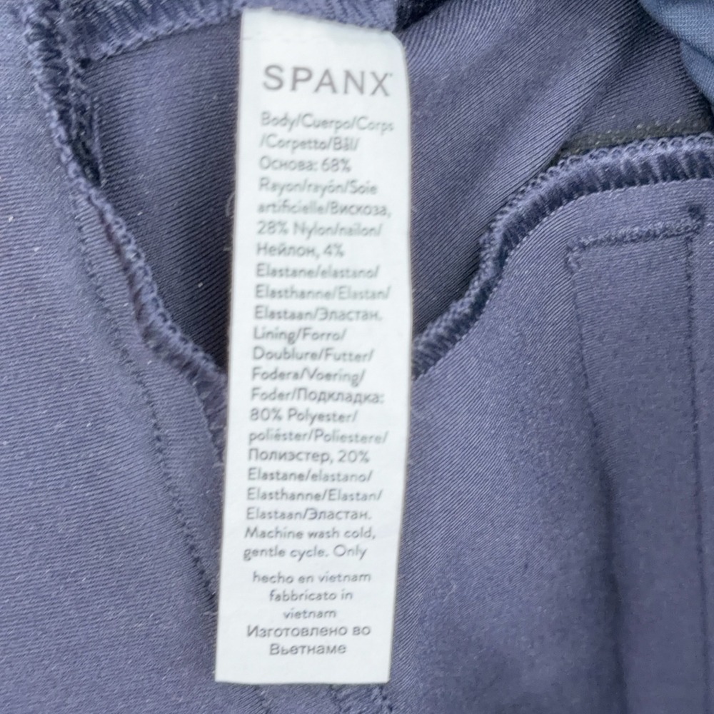 SPANX Navy Straight Leg Pants - Picture 4 of 8